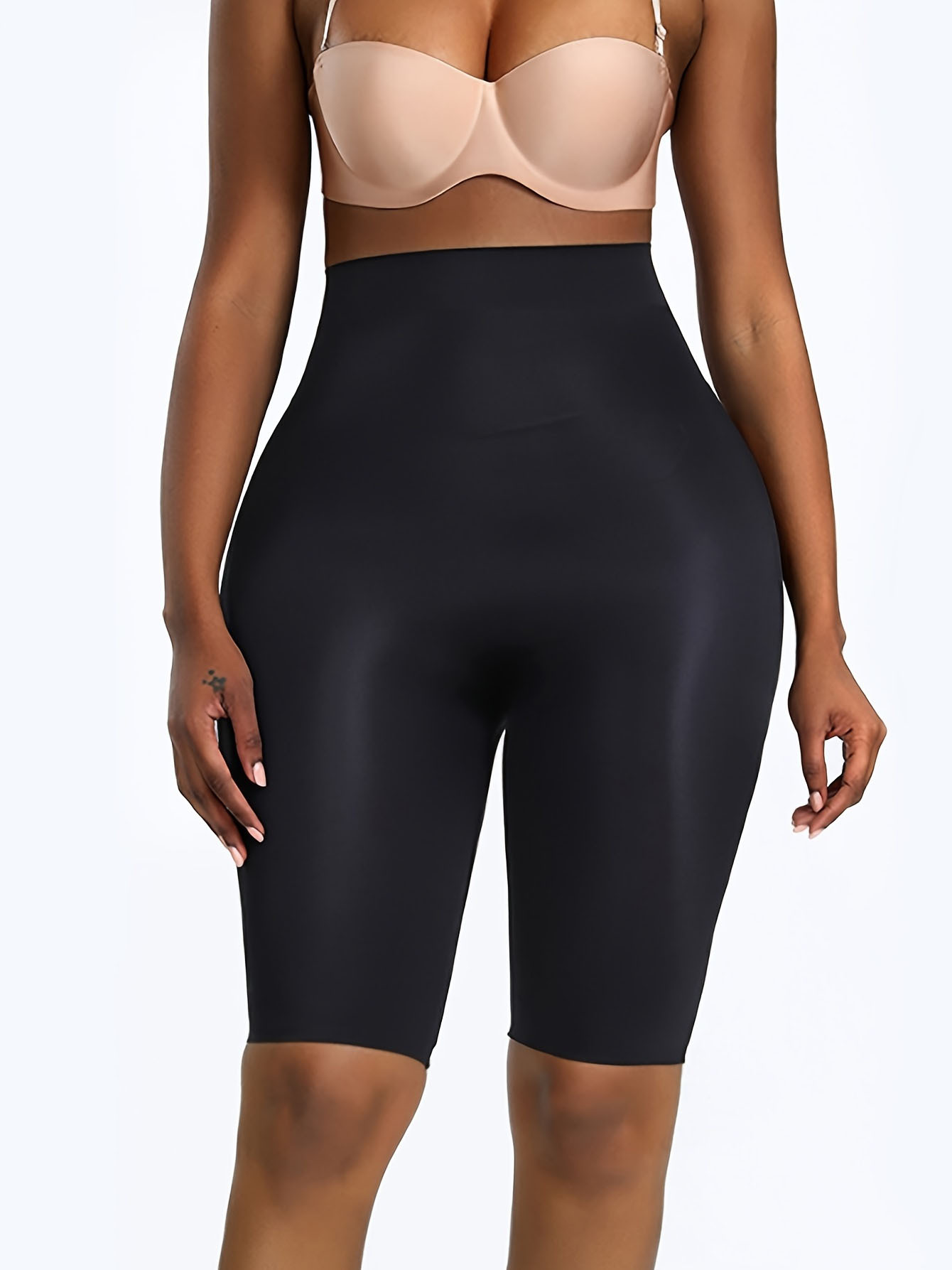 Slip Shorts for Women Under Dresses Seamless Smooth Anti-chafing Boyshorts  Underwear Lace Thigh Panties Safety Shorts, #2 Black+beige+white, S price  in UAE,  UAE