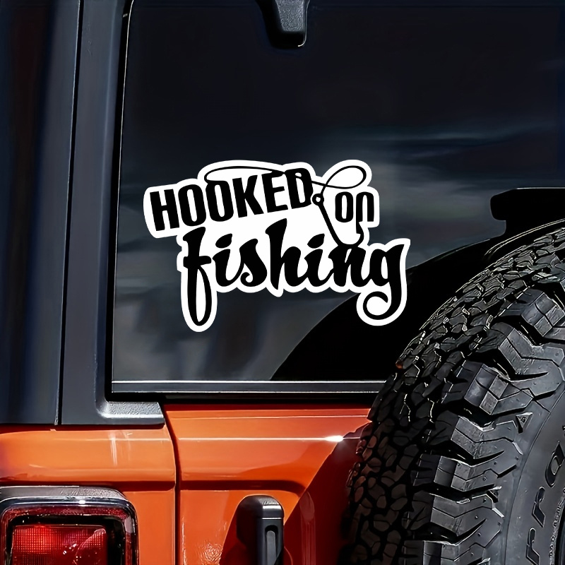 Word About Fishingfishing Lure 3d Reflective Vinyl Car Sticker -  Waterproof Decal
