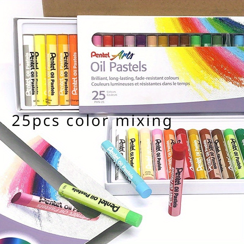 1 set Crayon couleur mélangée en plastique simple lavable