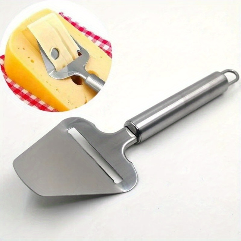 Cortador de queso de acero inoxidable, 2 piezas de herramientas para cortar  queso, rebanador de queso, raspador de queso para suministros de cocina de