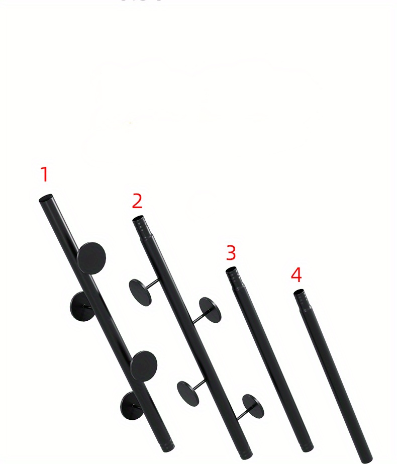 1pc simple modern floor mounted household coat rack living room entry door shelf light luxury hanging clothes rack pillar single rod clothes rack details 8