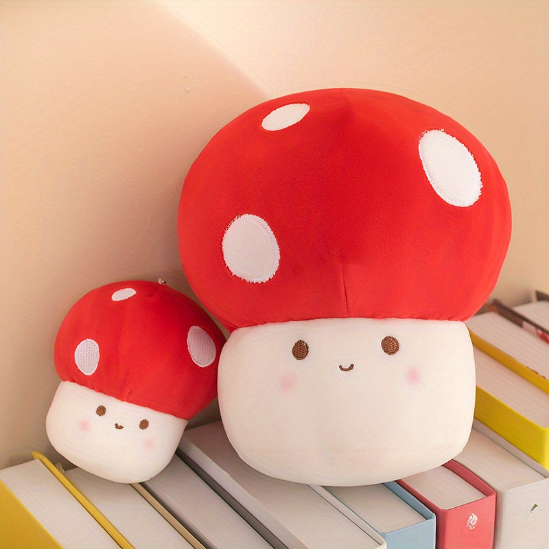 3d Mushroom Throw Pillows Funny Food Pillow Plush Toys - Temu