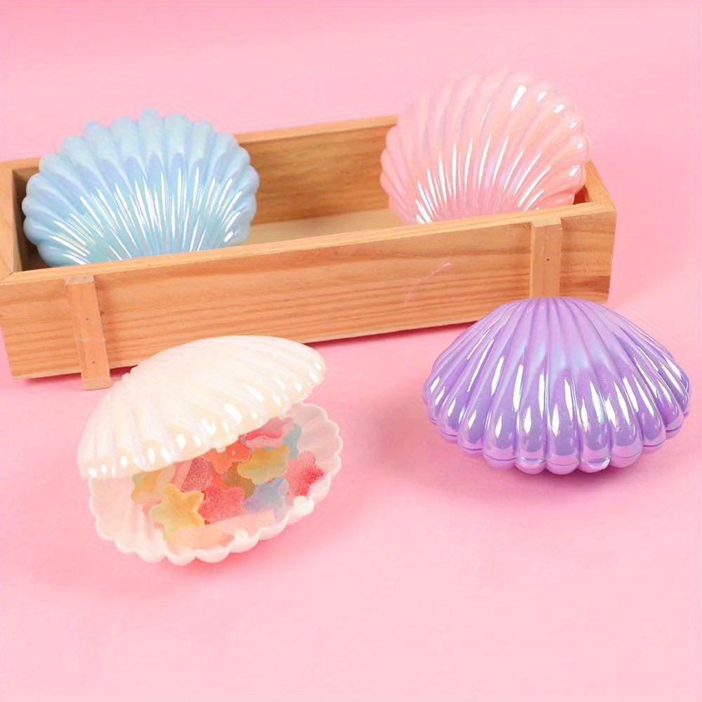 Colorful Plastic Mini Sea Shells Candy Box Seashell Party - Temu Canada