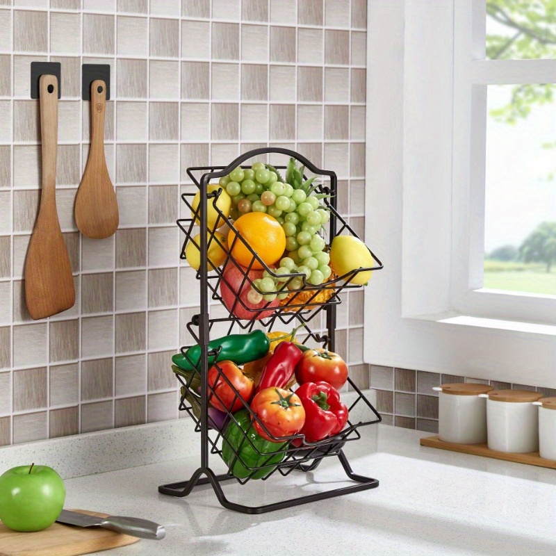 Nordic Style Fruit Basket Kitchen Living Room 2/3 tier - Temu