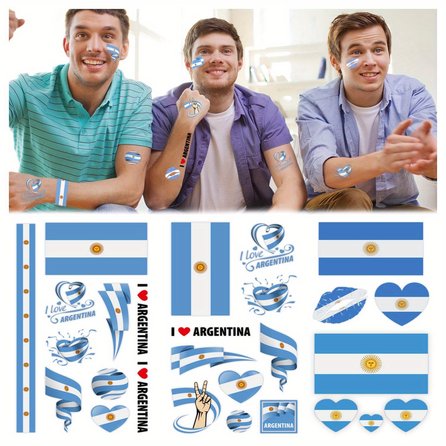 Adhesive Stickers - Argentina National Team (World Cup 2022)