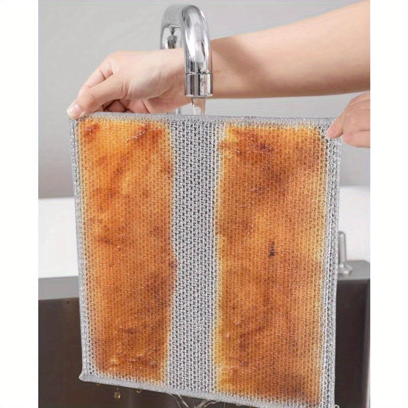 E-shop 6er-Pack 20 cm Reinigungstücher Antihaftöl Eisen Geschirrtücher Küchen Töpfe und Pfannen Servietten Geschirrtücher