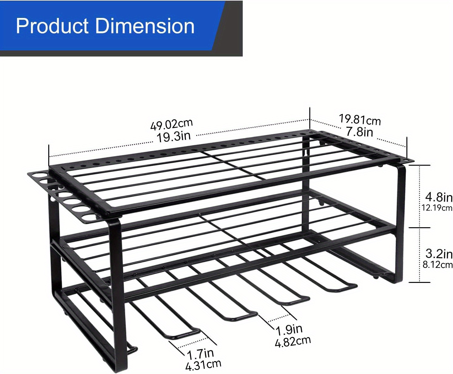 Four layer Wall mounted Power Tool Storage Rack Heavy Duty - Temu