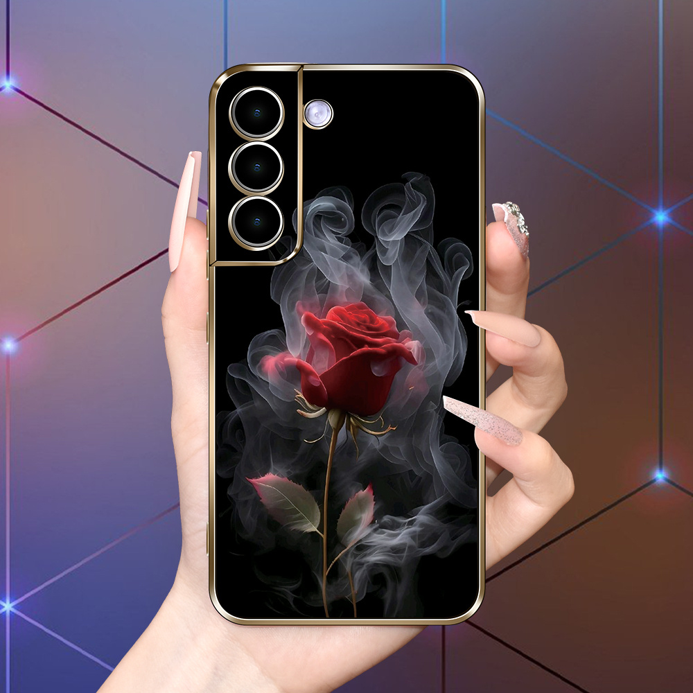 

Unique Smoke Rose Print Pattern With High-quality Texture, Suitable For Samsung Phone Cases, Compatible With S23ultra/s23/s22/s21fe New Models A13/a53/a52/a51/s10/s20/a23/a33/a54/a14/a34/a24