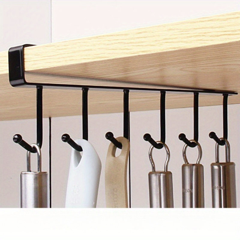 Kitchen Traceless Nail free Hook Cabinet Hanging Rack - Temu Czech 