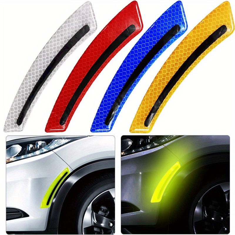

2pcs Car Reflective Stickers With Thickened Wheel Arches, Warning Stickers, Night Light Anti-collision Strips, Covering Scratches, Leaf Boards, And Adhesive Dripping Car Stickers