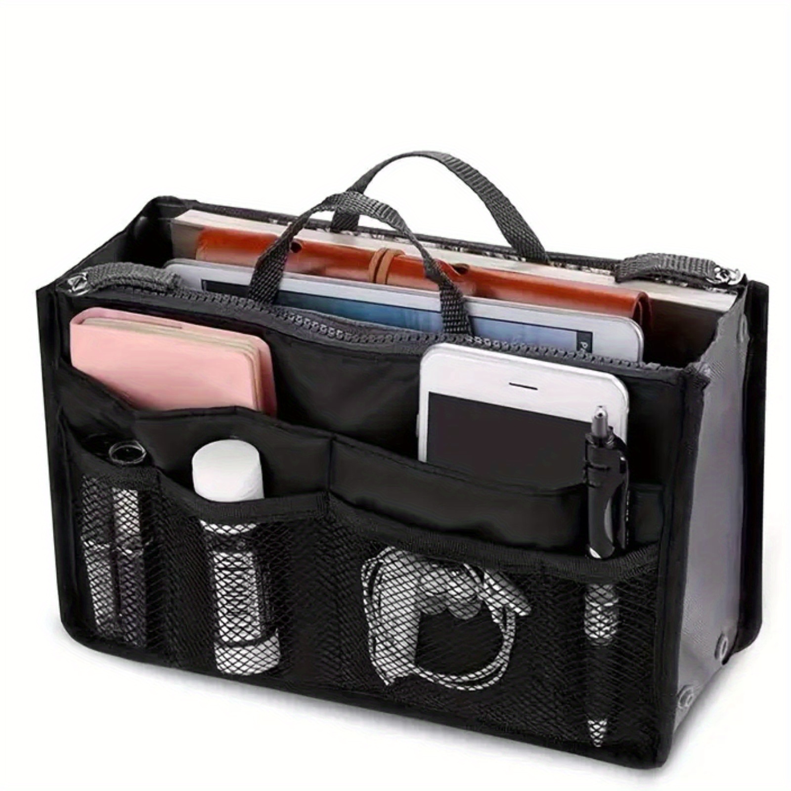 

1pc Multifunction Handheld Storage Inner Bag, Portable Organizer, Multi-pockets Travel Wash Bag