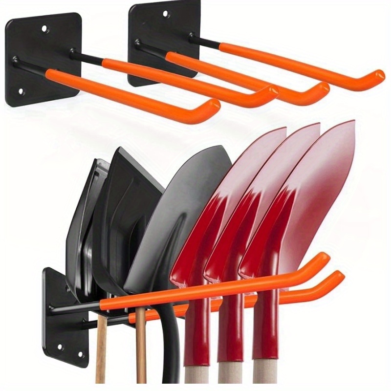 Cheap 1Pcs Heavy Duty Wall Hooks For Garage Storage Kitchen Organizer Wall  Hanger Hanging Clip Storage Holder Garden Tool 5