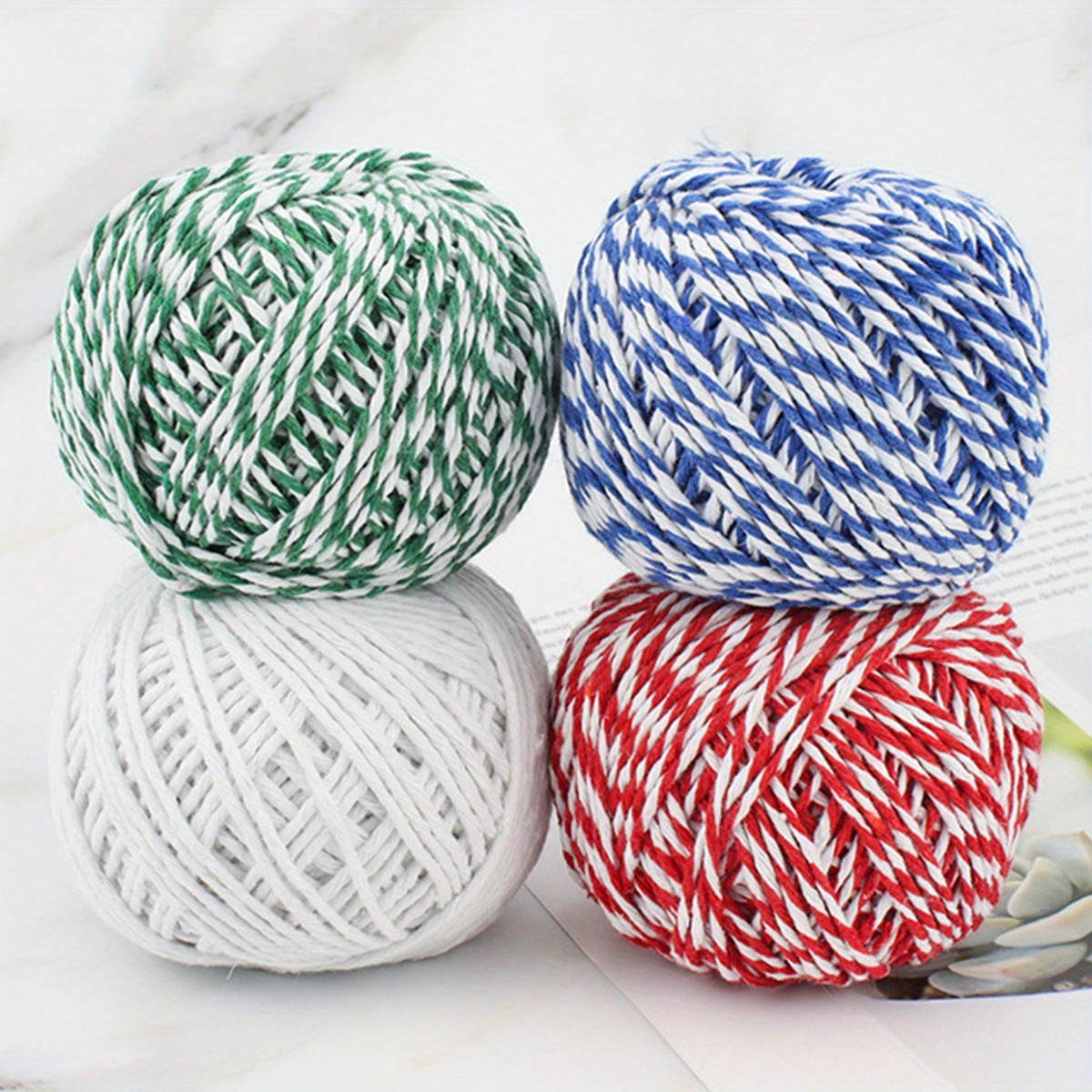 Tri color Cotton Rope Christmas Cotton Twine String Rope - Temu Canada