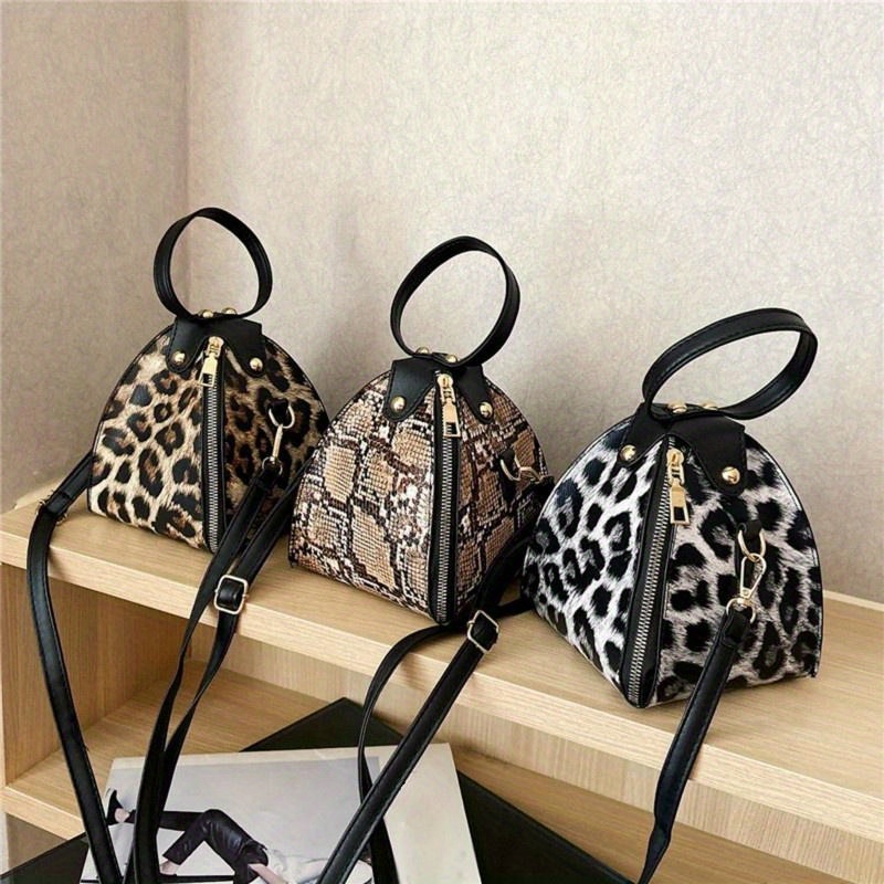 Leopard print 2025 purse designer