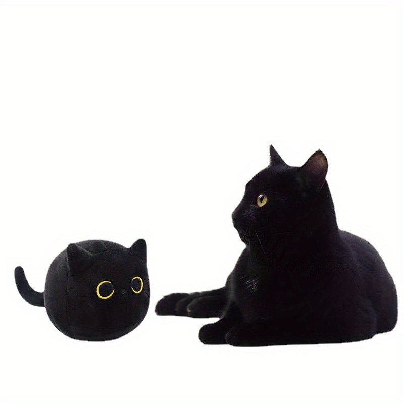 Adorable Plush Black Cat Stuffed Toy Perfect Birthday Gift - Temu