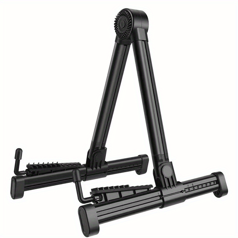 Support De Guitare En Bois Pliable - Réglable Pour Guitare, Basse, Ukulélé - Stable Et Antidérapant