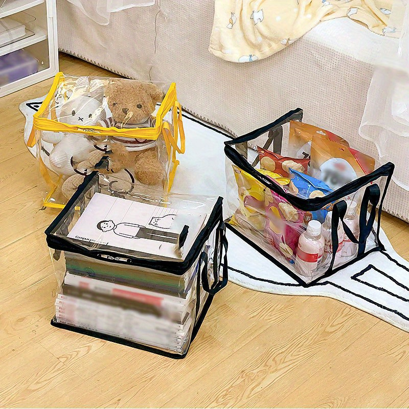 Clear Pvc Blind Box Storage Bag For Mini Cartoon Dolls And - Temu