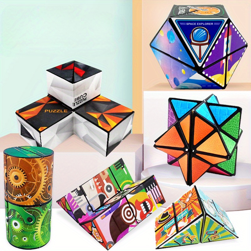 Shape Shifting box 3D Magic Cube Anti Stress Hand Flip Puzzle Toy Gift