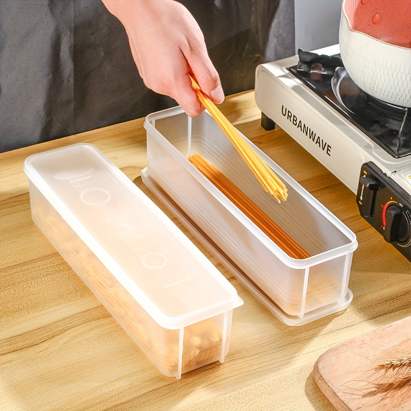 Noodle Storage Box Plastic Pasta Storage Container Kitchen - Temu