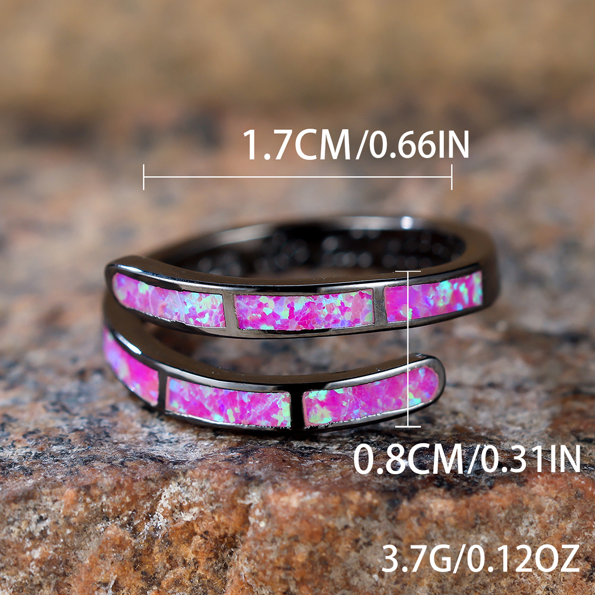 Engraved Australian Treasure Ring for Couple Bride Wedding