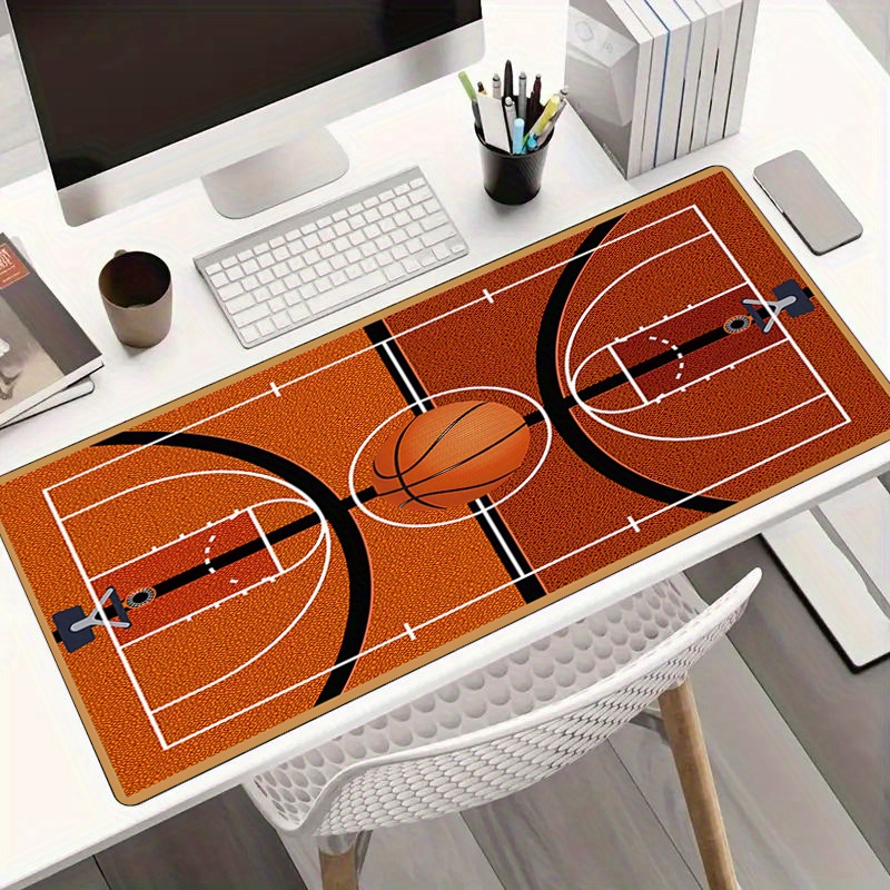 

Color Painting Competitive Sports Realistic Basketball Court Table Mat Large Game Mouse Mat E-sports Office Keyboard Mat Computer Mouse Non-slip Computer Mat Boyfriend/girlfriend Gift