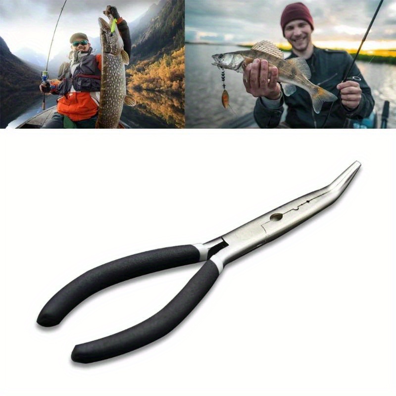 Fishing Line Cutter Bent/straight Nose Fishing Pliers - Temu