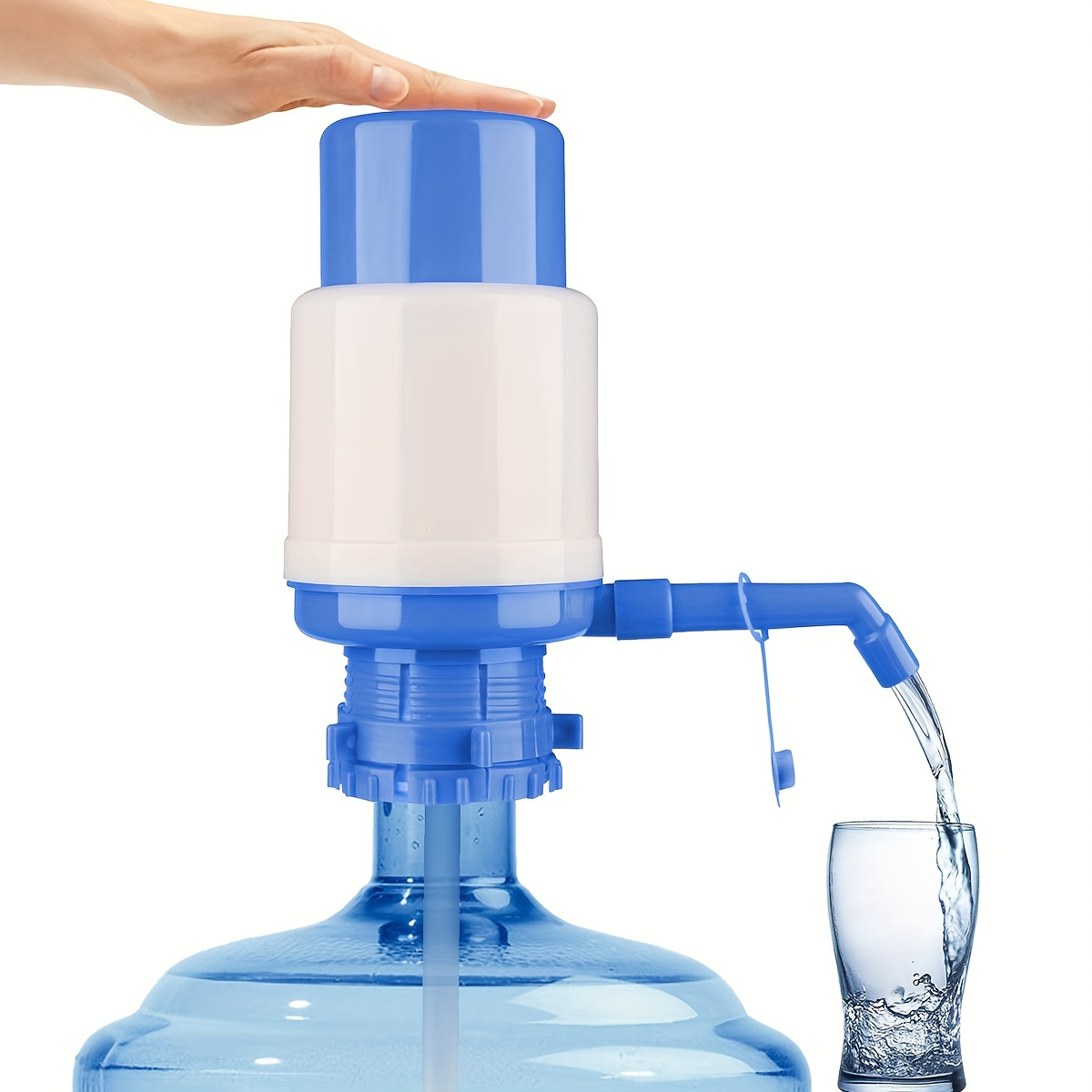 1pc water bottles pump manual water bottle pump barreled water pump water dispenser faucet water pressure device pure sailor pressure suction device for rv outdoor camping picnic office travel home use details 2