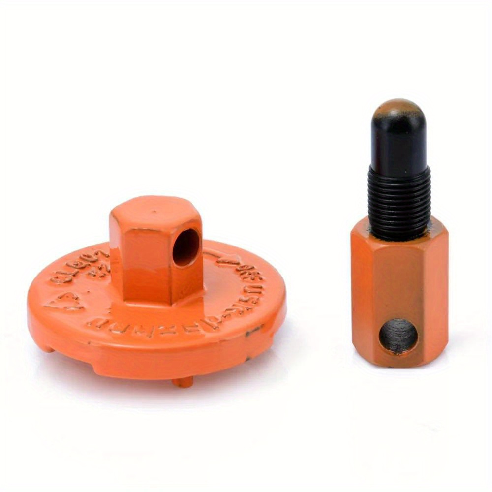 

1 Set Practical Piston Stop Tool, Chainsaw Clutch Removal Tool For Gardening, Orange Gardening Tool