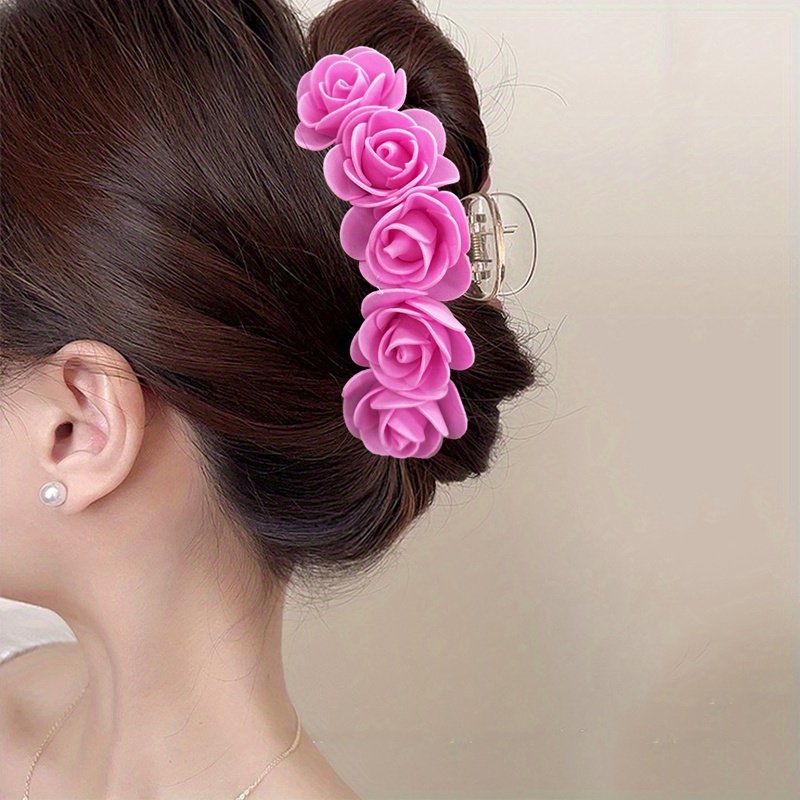 

Large Foam Flower Hair Claw Clips, Floral Grabbing Clip Hairpin, Women Fashion Gift Hair Accessories