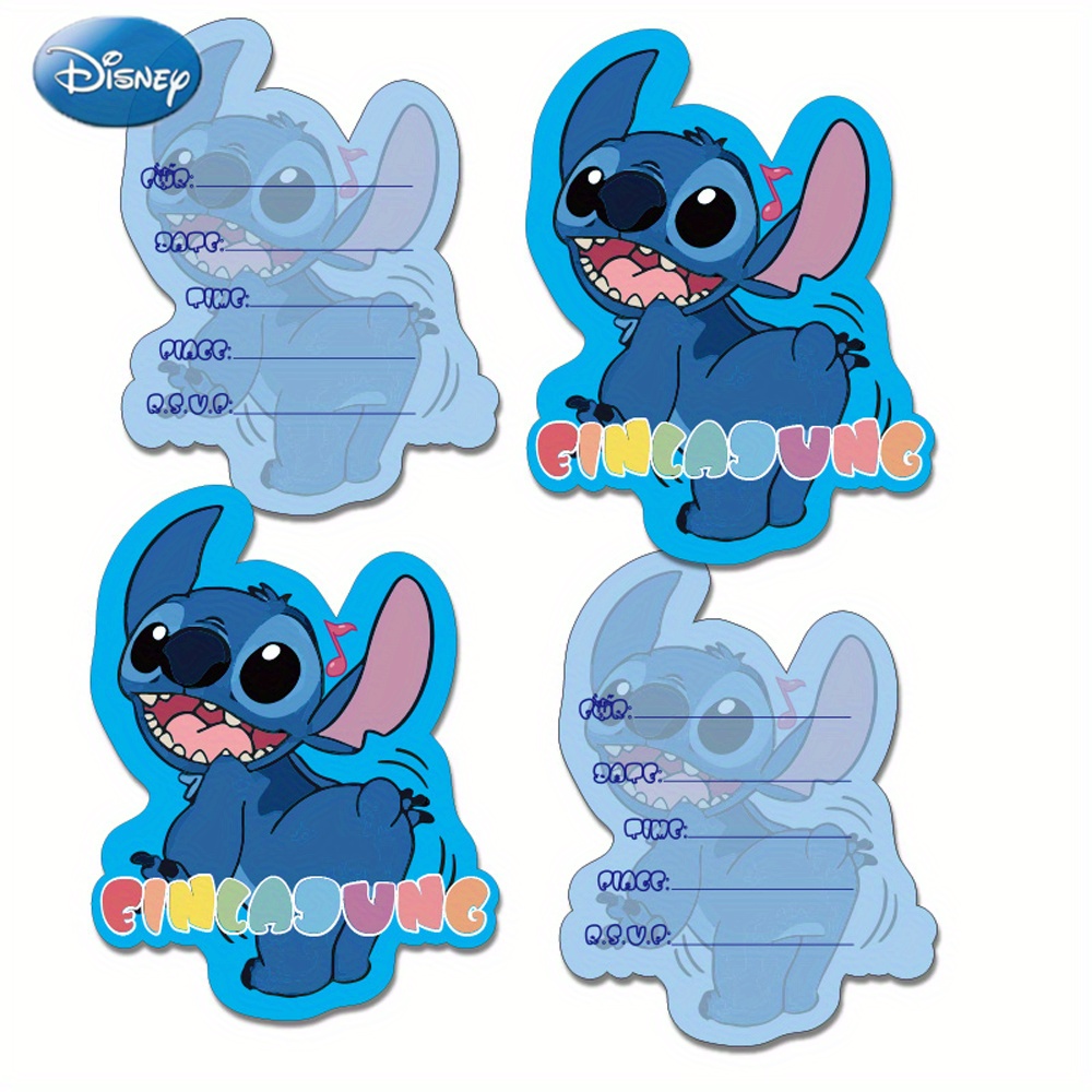 12pcs Value Pack Officially Licensed Stitch Quirky Cute Blue Theme