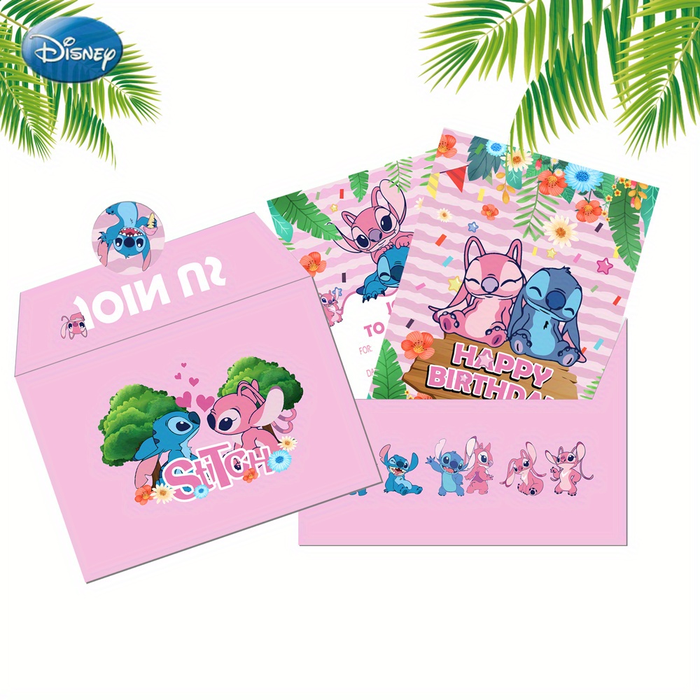 12pcs Value Pack Officially Licensed Stitch Quirky Cute Blue Theme Birthday  Party Invitation Cards Envelope Invitations Postcard With Sticker Cartoon  Anime Theme Party & Birthday Prom Party Supplies, High-quality &  Affordable
