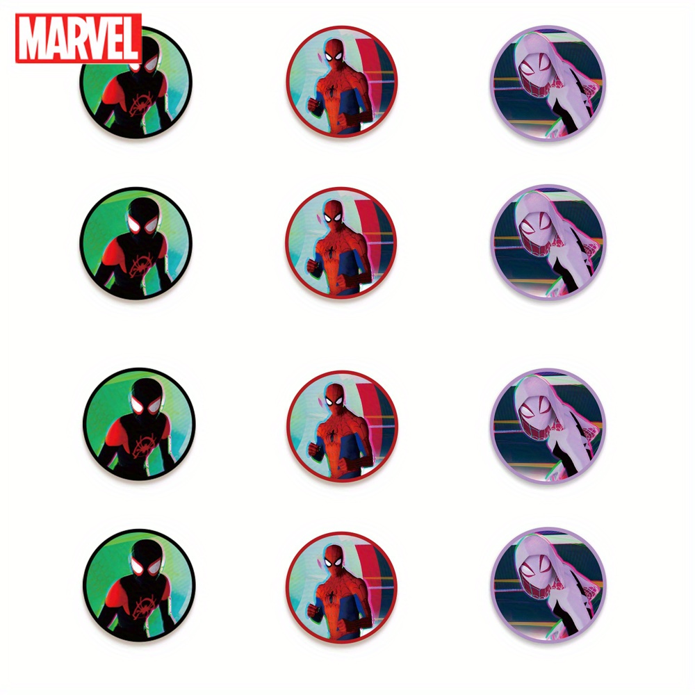 12pz Marvel Ufficialmente Concesso In Licenza Verticale Universo Anime Film  Spider-Man Invito Di Compleanno Carta Busta Invito Cartolina Con Adesivo