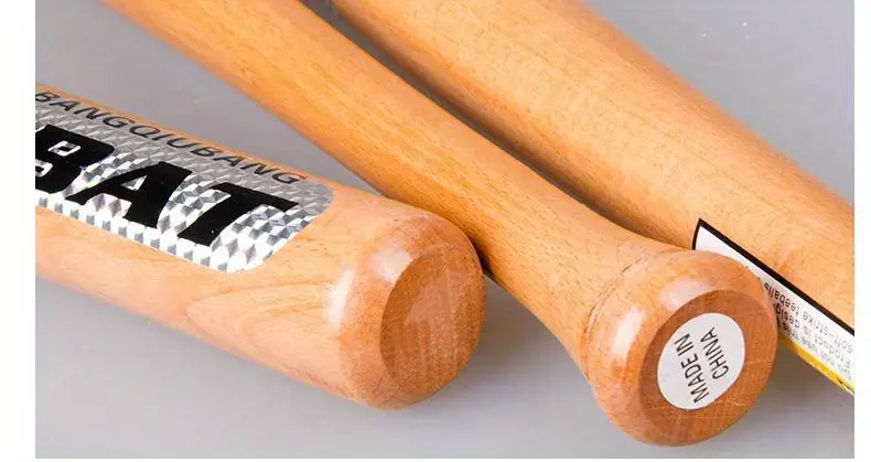 1pc solid wooden baseball bat professional hardwood baseball softball stick outdoor sports fitness equipment details 6