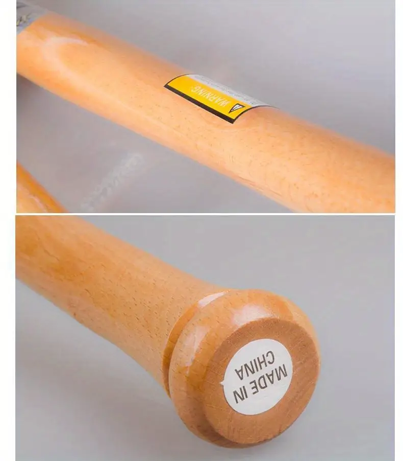 1pc solid wooden baseball bat professional hardwood baseball softball stick outdoor sports fitness equipment details 7