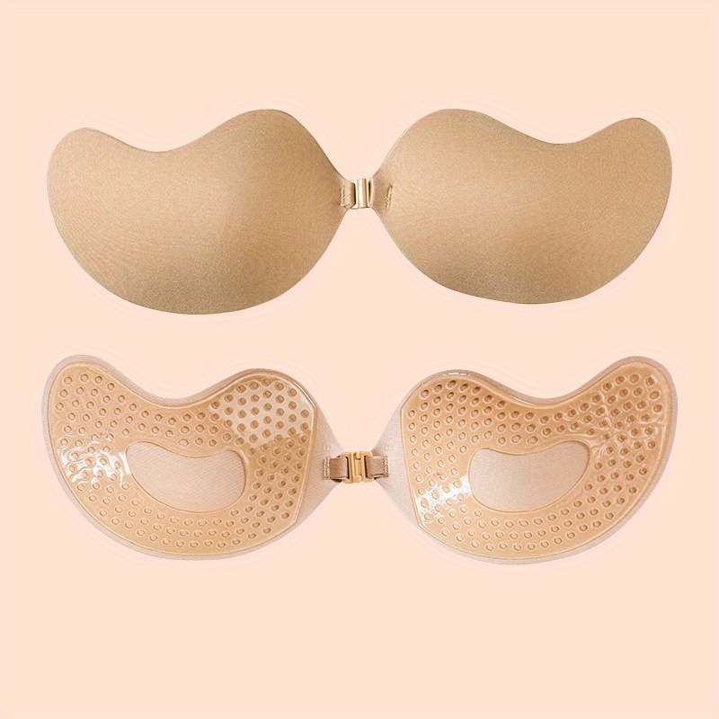 Invisible Silicone Nipple Bra Reusable Front Buckle Push - Temu