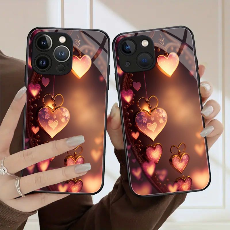 

Dazzling Phone Case Glass Back Cover For Iphone 15 Pro Max 15 Plus Iphone 14 Pro Max 14 Plus 13 Pro Max 12 Pro Max 11 Pro Max