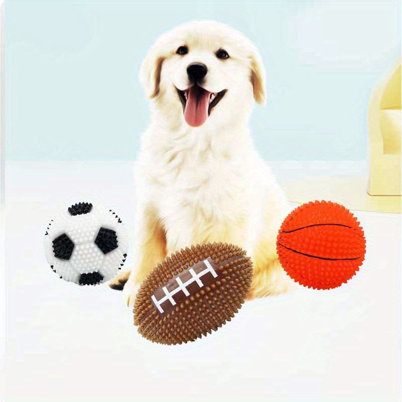 Interactive Pet Ball Toys For Dogs And Cats Rugby Football - Temu