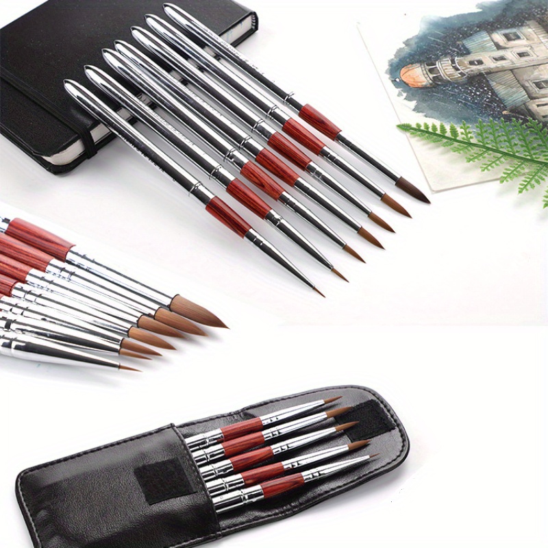 

Stainless Steel Travel Folding Portable Watercolor Brush, Line Drawing Pen, Watercolor Acrylic Oil Painting Brush