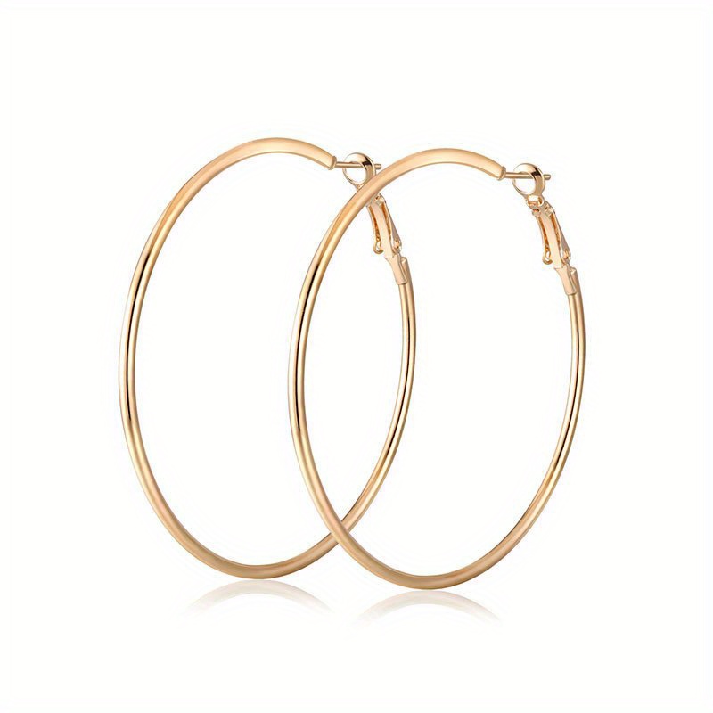 Boho Large Hoop Earrings Alloy Casual Bohemia Style