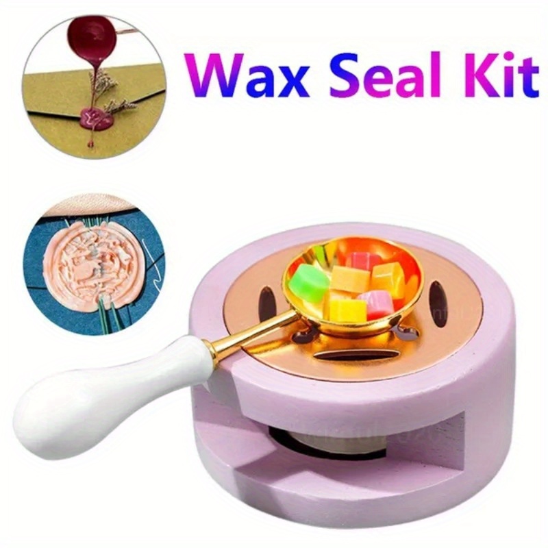 Wax Seal Heater Kit With Melting Spoon Wax Seal Stamp - Temu Malaysia