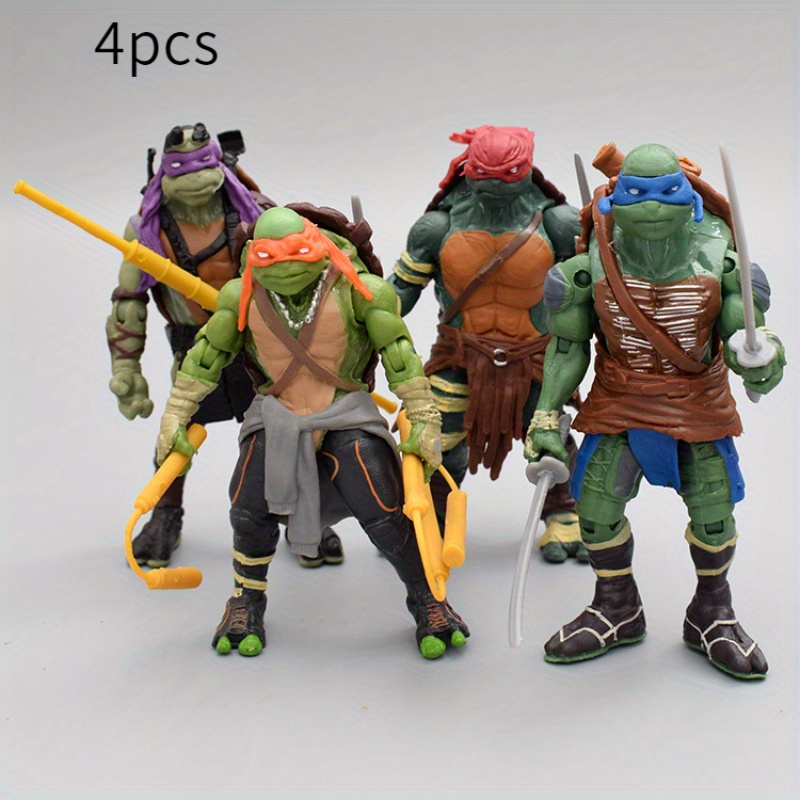 Ninja Turtles Toys | 6 PCS Teenage Mutant Ninja Turtles | TMNT New Action  Figures Toys Collection | 4.7inch Turtles Toys Set For Birthday Gifts