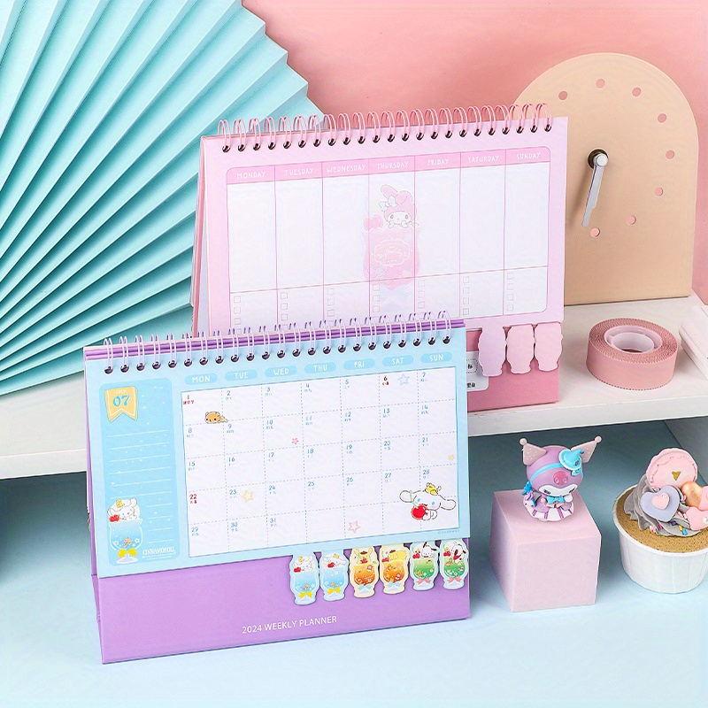 Melody Desk Calendar 2024 - Temu