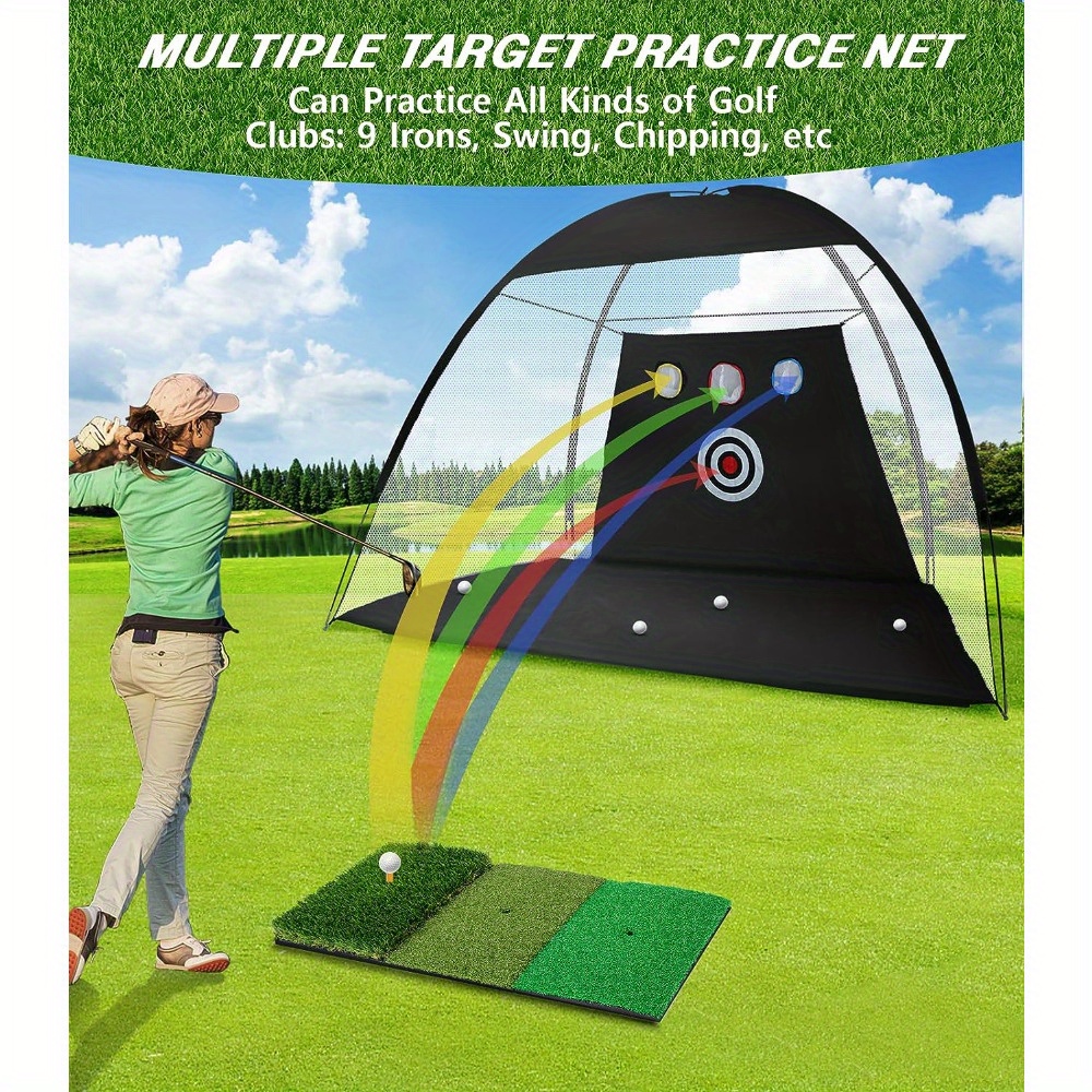 ゴルフ練習ネット 3mマルチ機能ゴルフ打撃ネット 裏庭 スイング