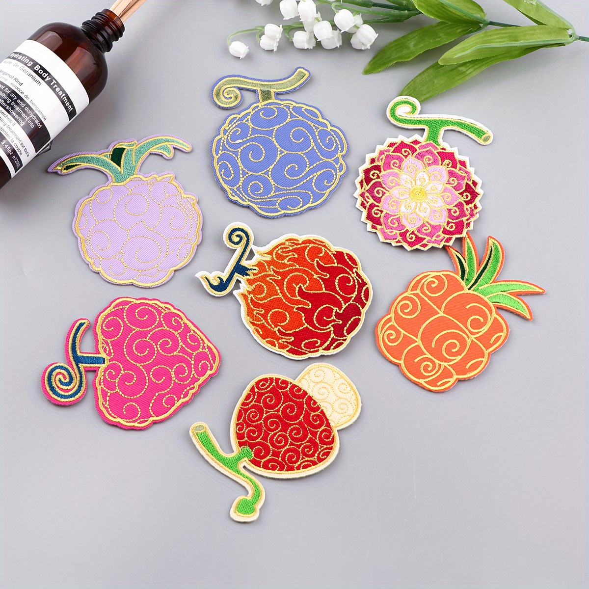 Fashion Fruits embroidery patches for clothing DIY iron on parches for  clothes sticker ironing applique parches for jacket