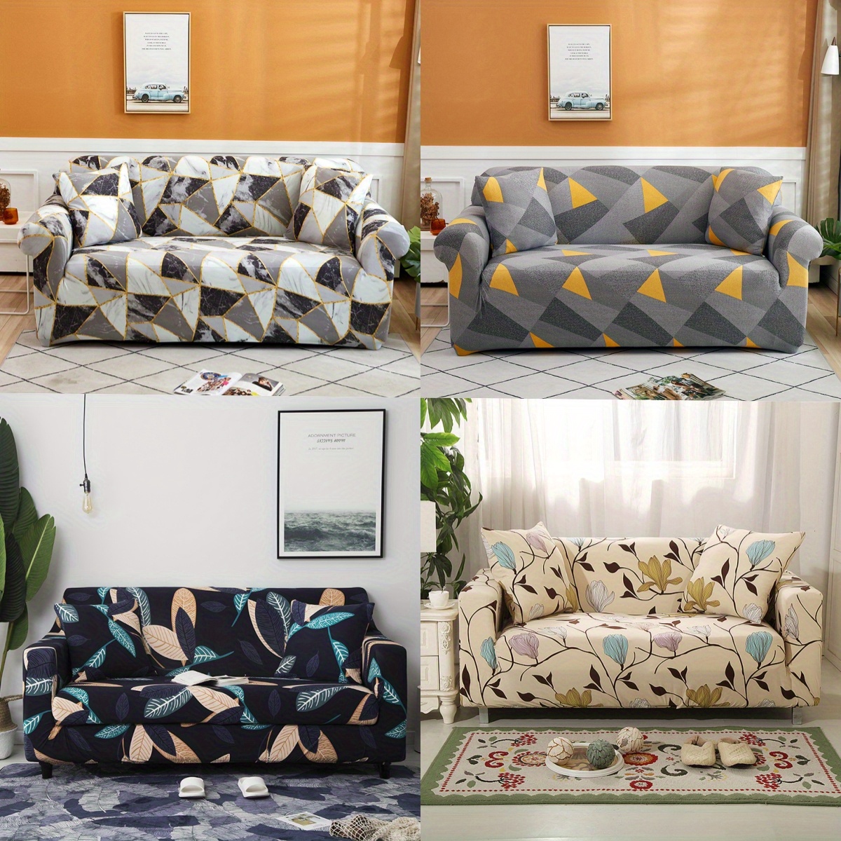 Soft Stretch Sofa Slipcover Non slip Sofa Cover Elastic Loop - Temu