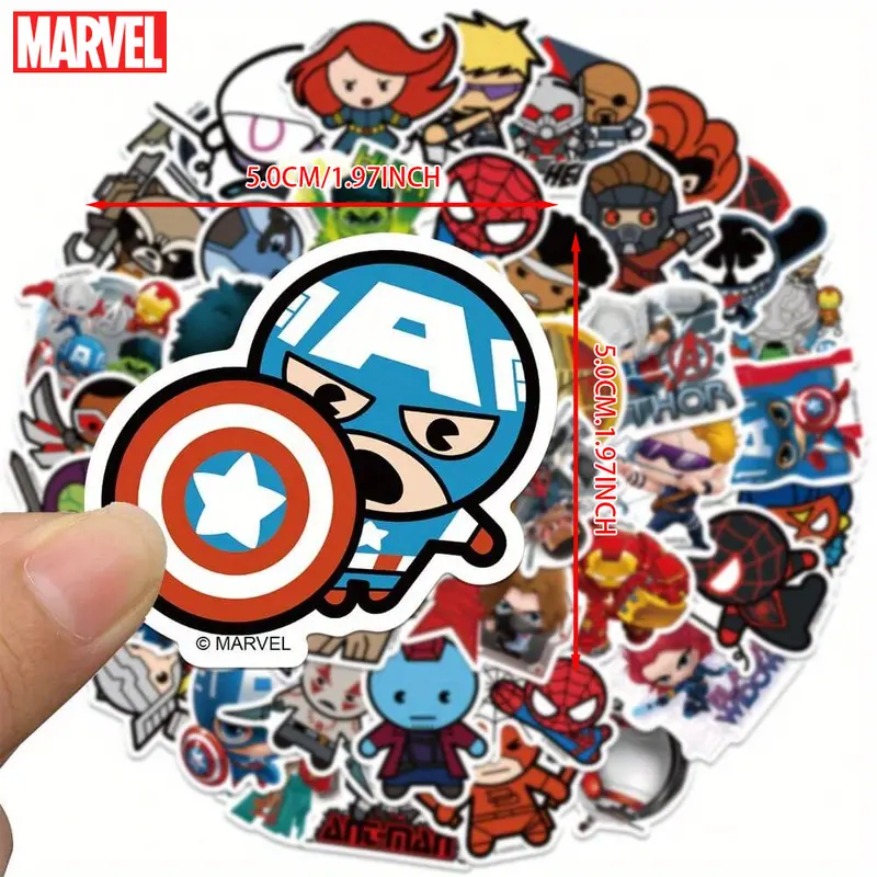 Avengers Officially Licensed Vinyl Stickers Q version - Temu