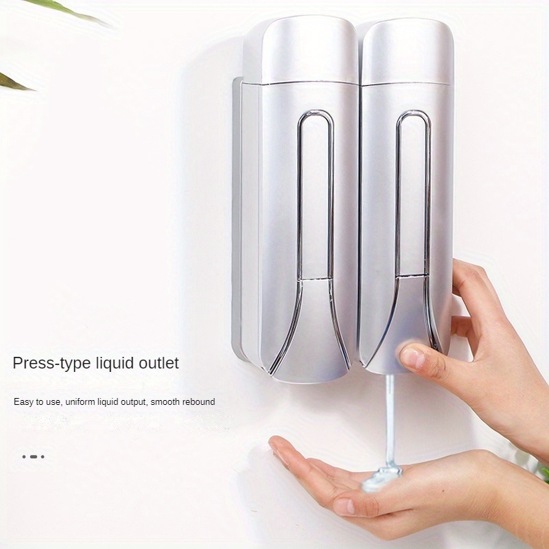 Liquid Soap Dispenser Wall Mounted 400ml Bathroom Body Lotions Shampoo  Container