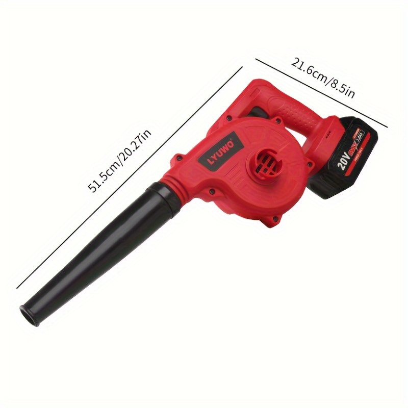 lyuwo rechargeable blower battery 20v handheld electric blower used for car interior cleaning work site snow removal and dust removal blower