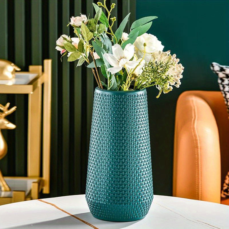 1pc Nordic Plastic Vase, Creative Arrangement, Easy Flower Vases Decor, Scene Decor, Room Decor. Wedding Supplies