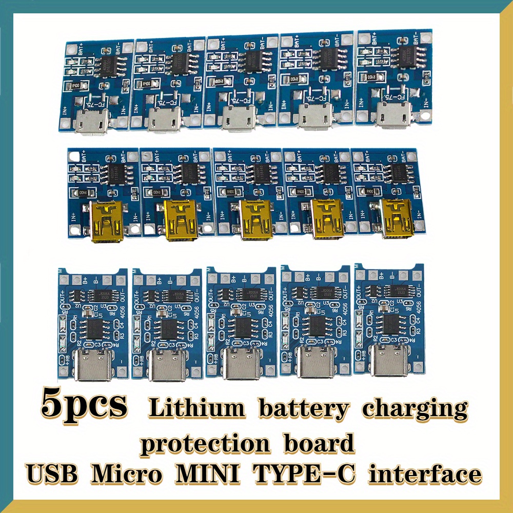 Type-C 5V 3A 3.7V 18650 Lithium Ion Battery Charging Module